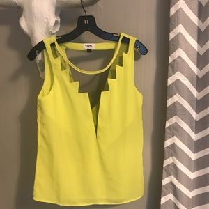 Tobi neone mesh tank top